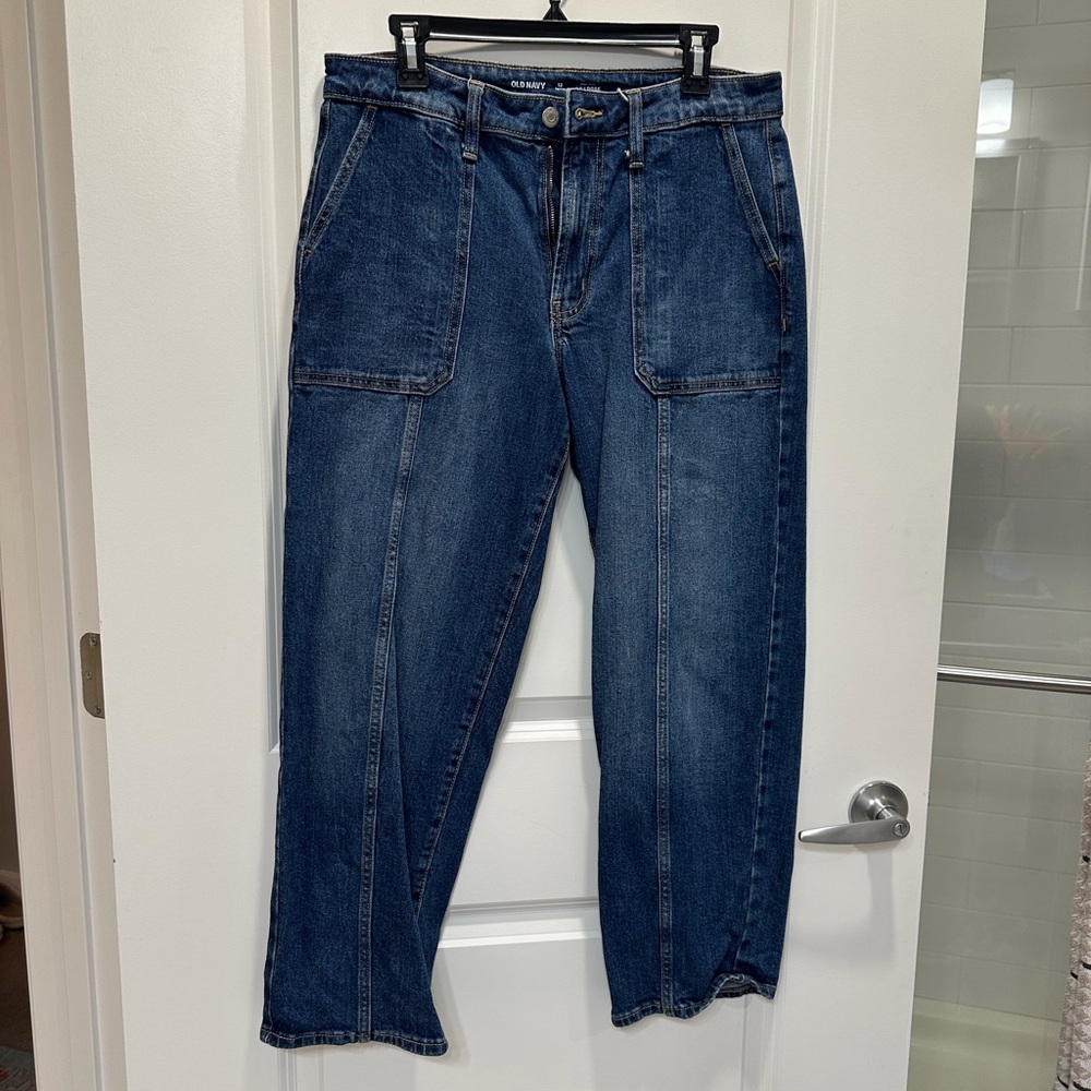 Old Navy High Rise OG Loose Jeans PETITE